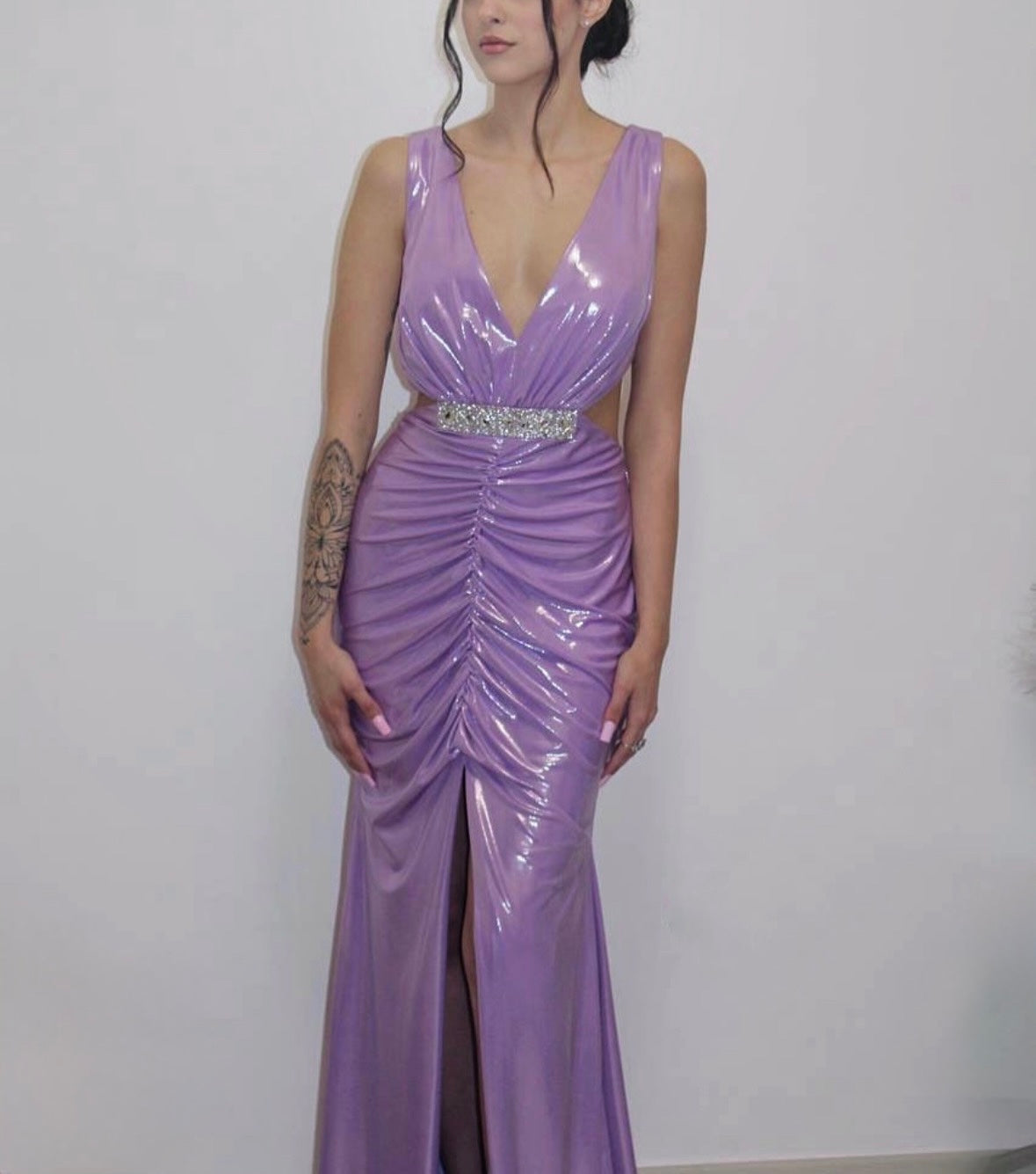 •	Violet Glow Gown